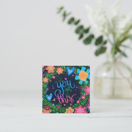 Hübsche Blumen Sie Got diese freundlichen Karten (Stehend Vorderseite)