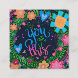 Hübsche Blumen Sie Got diese freundlichen Karten