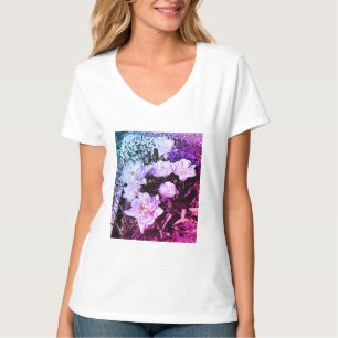 Hübsche Blumen trendige Sommer Mode T-Shirt