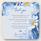 Hübsche Blumen Trendy Floral Wedding Getränkeuntersetzer (Vorderseite)