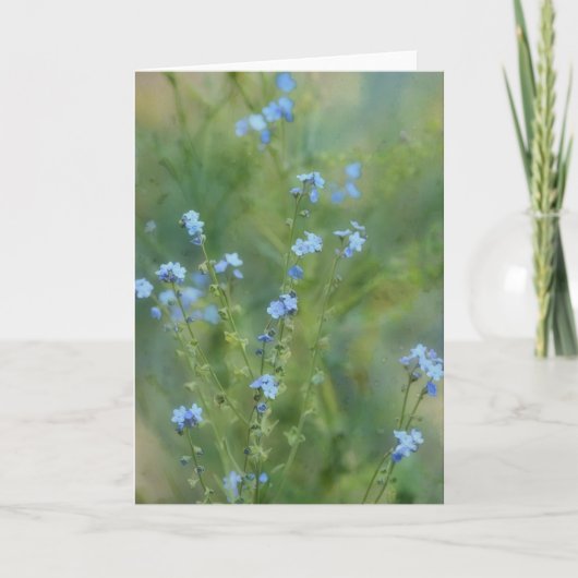 Hübsche Blumen Wildblume Art Note Card Karte (Vorderseite)