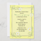 Hübsche Blumenbearbeitung Einladung (Vorderseite)