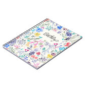 Hübsche Blumenbemalung Notizblock (Linke Seite)