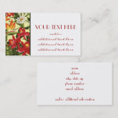 Hübsche Blumenblätter Visitenkarte (Vorne/Hinten)