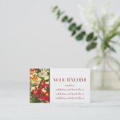 Hübsche Blumenblätter Visitenkarte (Stehend Vorderseite)