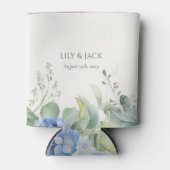 Hübsche Blumenblauer Hydrangea Dosenkühler (Vorderseite)