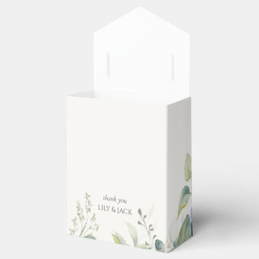 Hübsche Blumenblauer Hydrangea Geschenkschachtel (Geöffnet)