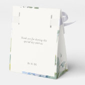 Hübsche Blumenblauer Hydrangea Geschenkschachtel (Rückseite)