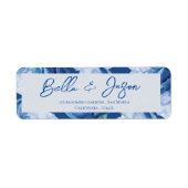 Hübsche Blumenblumen Hochzeit Rücksendeadresse (Vorne)