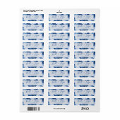 Hübsche Blumenblumen Hochzeit Rücksendeadresse (Vorne)