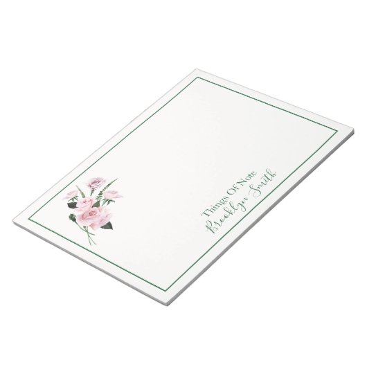 Hübsche BlumenBouquet Notepad Notizblock (angewinkelt)