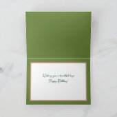 Hübsche Blumenbouquet Orchid/Rose Blume Geburtstag Karte (Innenseite)