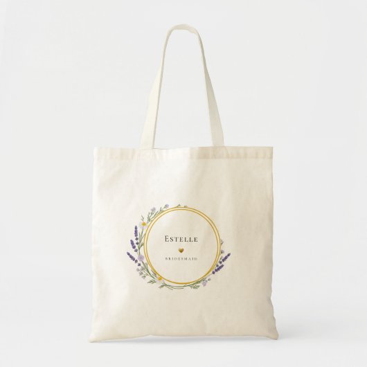 Hübsche Blumenbrautjungfer Tragetasche (Vorne)