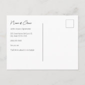 Hübsche Blumenbrille Augenuntersuchung Ernennung Postkarte (Rückseite)