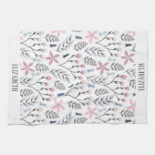 Hübsche Blumendarstellung, botanisch Geschirrtuch (Horizontal)