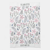 Hübsche Blumendarstellung, botanisch Geschirrtuch (Vertikal)