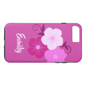 Hübsche Blumendarstellung Case-Mate iPhone Hülle (Rückseite (Horizontal))