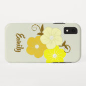 Hübsche Blumendarstellung Case-Mate iPhone Hülle (Rückseite (Horizontal))