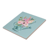 Hübsche Blumendarstellung Elegant und Blau Fliese (Seite)