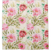 Hübsche Blumendekoration auffallend Duschvorhang (Vorderseite)