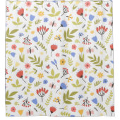 Hübsche Blumendekoration auffallend Duschvorhang (Vorderseite)