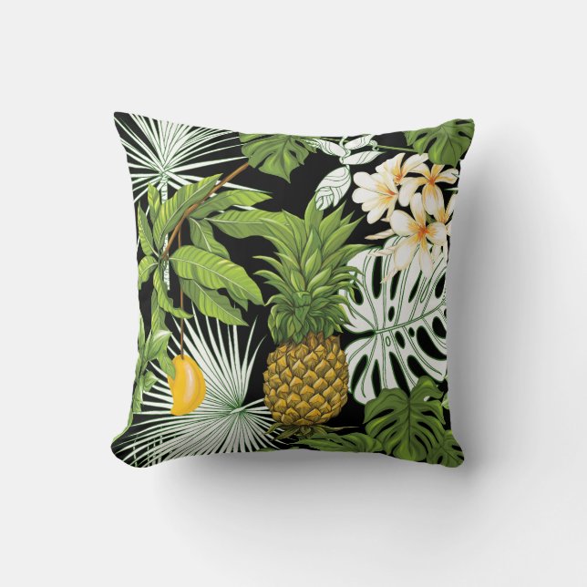 Hübsche Blumendekoration auffallend Kissen (Vorderseite)