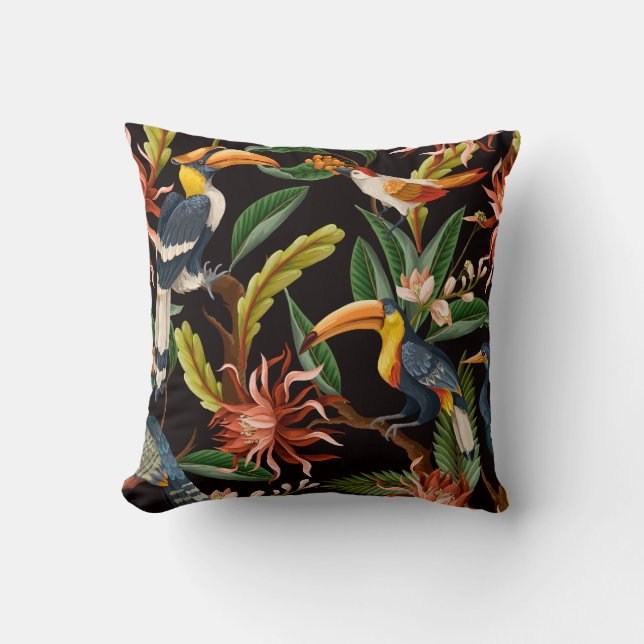 Hübsche Blumendekoration auffallend Kissen (Vorderseite)