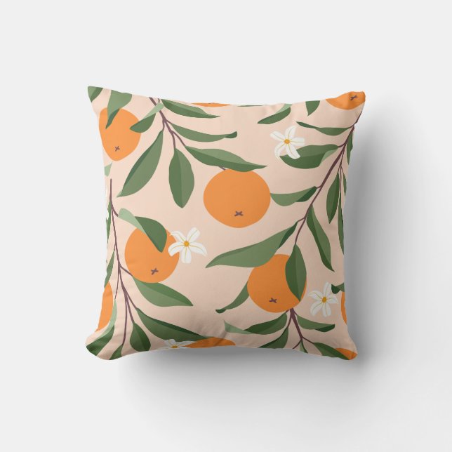 Hübsche Blumendekoration auffallend Kissen (Vorderseite)