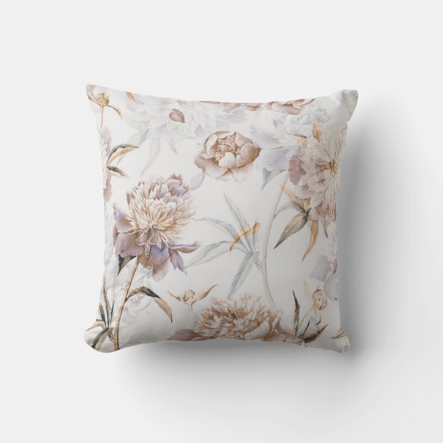 Hübsche Blumendekoration auffallend Kissen (Vorderseite)