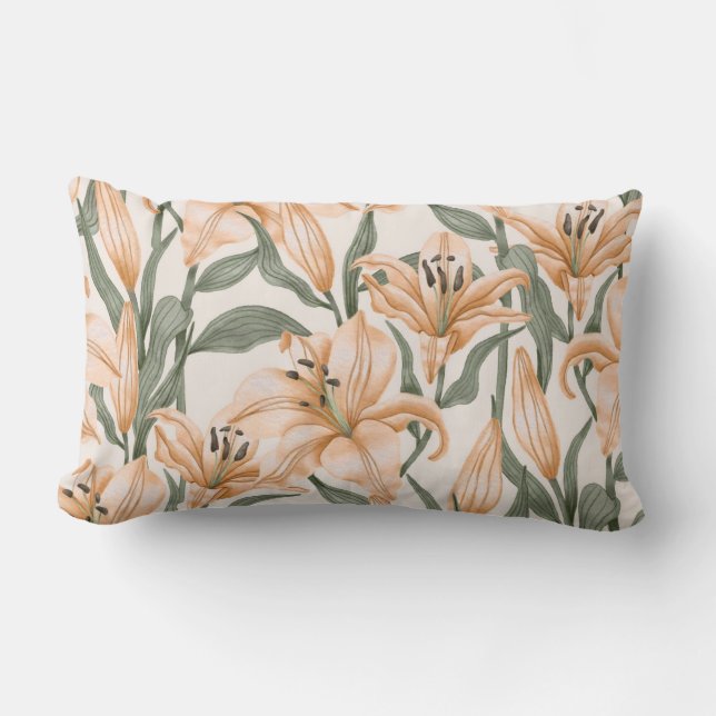 Hübsche Blumendekoration auffallend Lendenkissen (Vorderseite)