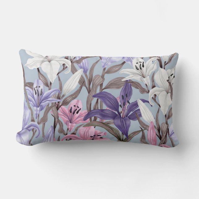 Hübsche Blumendekoration auffallend Lendenkissen (Vorderseite)