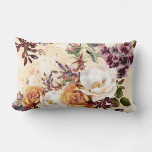 Hübsche Blumendekoration auffallend Lendenkissen