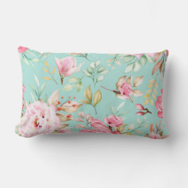 Hübsche Blumendekoration auffallend Lendenkissen