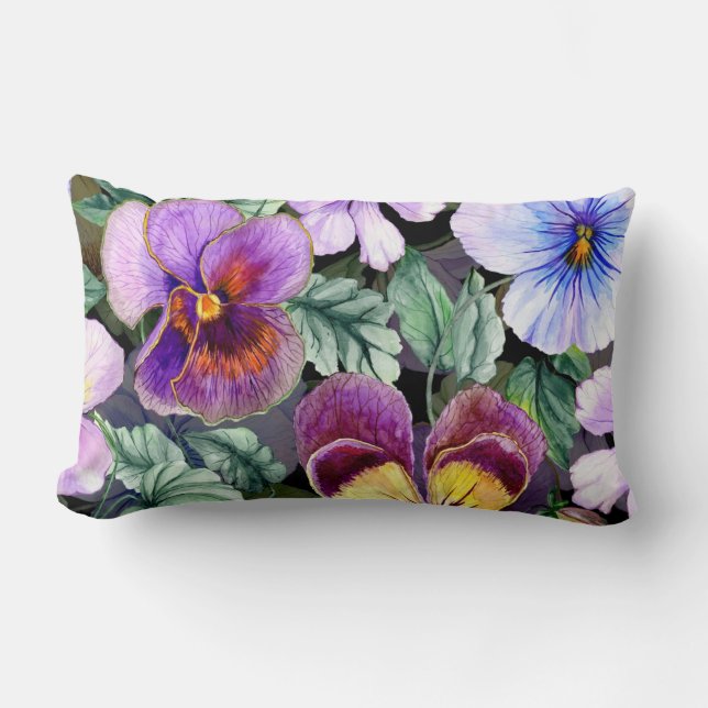 Hübsche Blumendekoration auffallend Lendenkissen (Vorderseite)