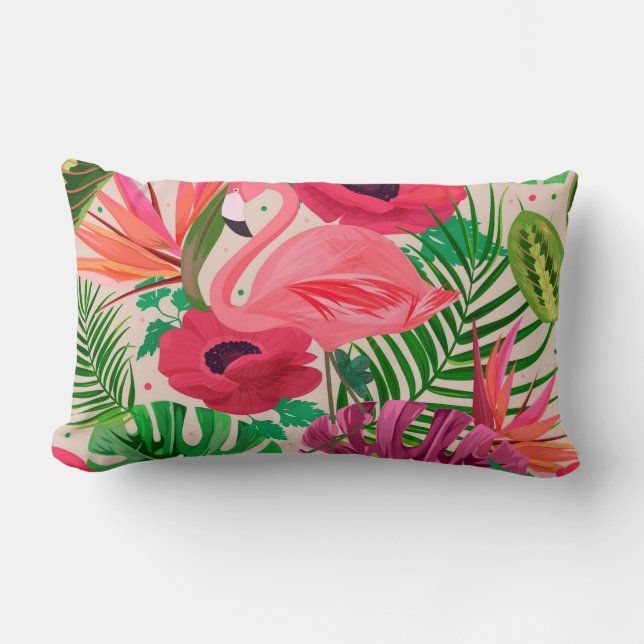 Hübsche Blumendekoration auffallend Lendenkissen (Vorderseite)