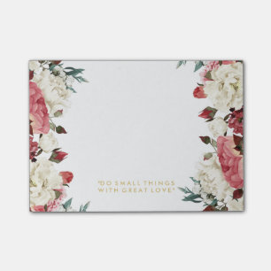 Hübsche Blumenentwurfs-Post-Itanmerkungen Post-it Klebezettel