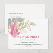 Hübsche Blumenfarbe | Ankündigung der Beförderung Postkarte (Vorne/Hinten)