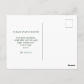 Hübsche Blumenfarbe | Ankündigung der Beförderung Postkarte (Rückseite)