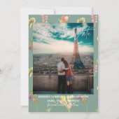 Hübsche Blumenfarbe | SAVE THE DATE (Vorderseite)