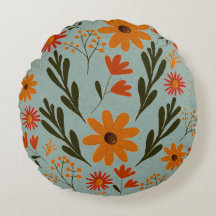 Hübsche, blumenfarbene Blume Kissen