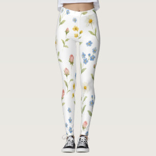 Hübsche Blumenfarbige YOGA-Leggings Leggings