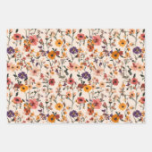Hübsche Blumengärten Geschenkpapier Set (Vorderseite)