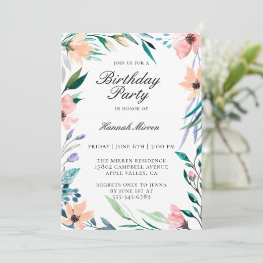 Hübsche Blumengeburt (Stehend Vorderseite)