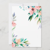 Hübsche Blumengeburt (Rückseite)