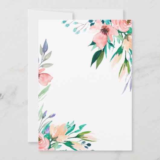 Hübsche Blumengeburt (Rückseite)