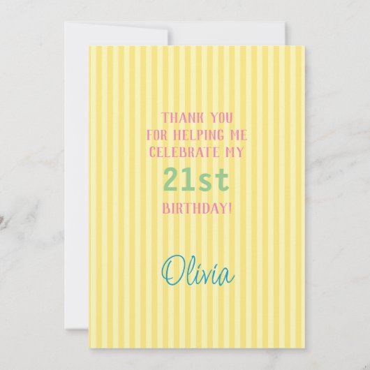 Hübsche Blumengeburt Dankeskarte (Rückseite)