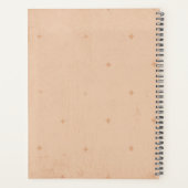 Hübsche, blumengeschmückte Vintage Collage Monatli Planer (Rückseite)