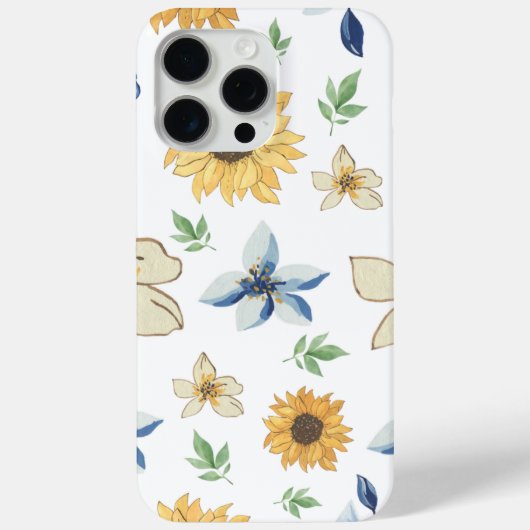 Hübsche Blumengestaltung Apple Iphone 15 Pro Max H Case-Mate iPhone Hülle (Rückseite)