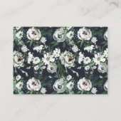 Hübsche BlumenGouache Buchanfrage Kinderdusche Begleitkarte (Rückseite)