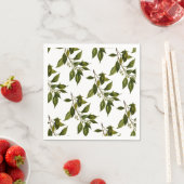 Hübsche Blumengrün Einfache Elegante Party Serviette (Beispiel)